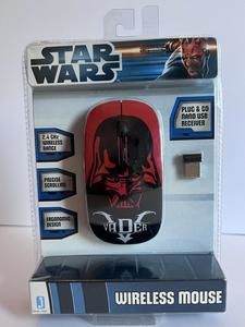 NEW In Box JAZWARES STAR WARS DARTH VADER WIRELESS OPTICAL USB MOUSE RARE 2012